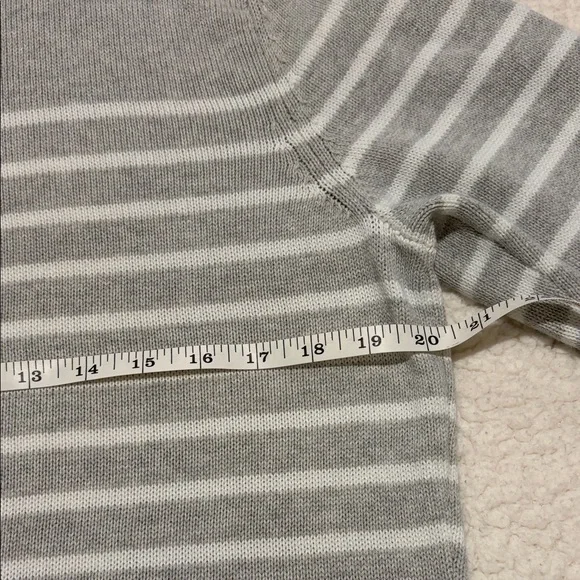 Karen Scott Light Gray Knit Cotton Sweater - Picture 4 of 7